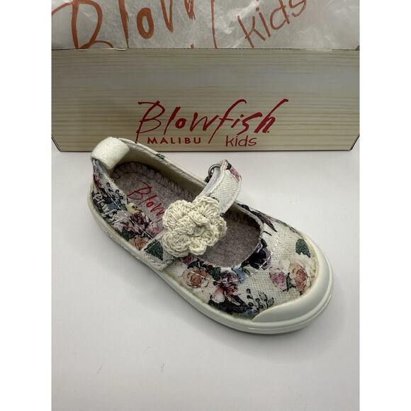 Blowfish Malibu Toddler Girls Floral Slip-on Sneaker - Size 6M New In Box! - Picture 4 of 10